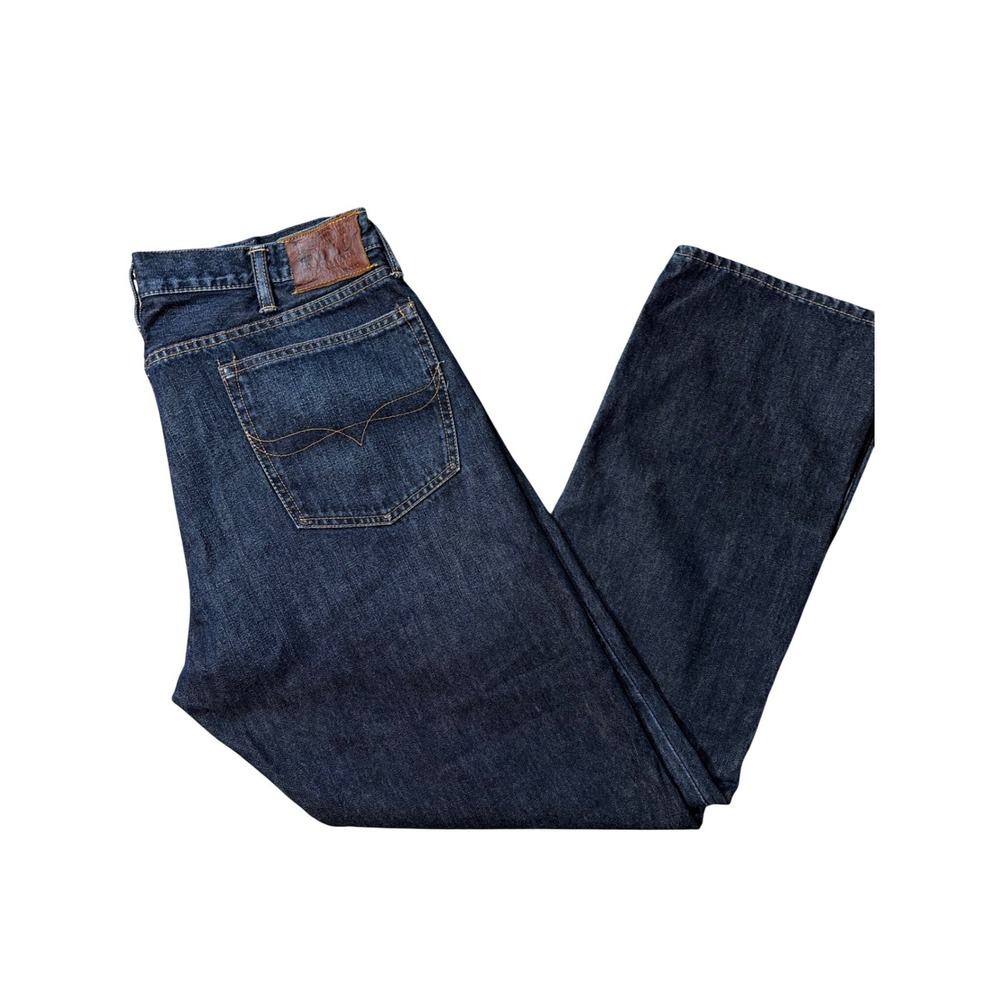 Polo Ralph Lauren Jeans Mens 38x32 Blue Dark Wash Straight Leg 100% Cotton